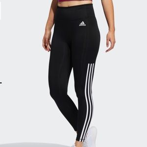 NWT Adidas 3-STRIPES 7/8 POCKET TIGHTS black M